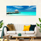 Thatched Beach Bar Pier Wall Art