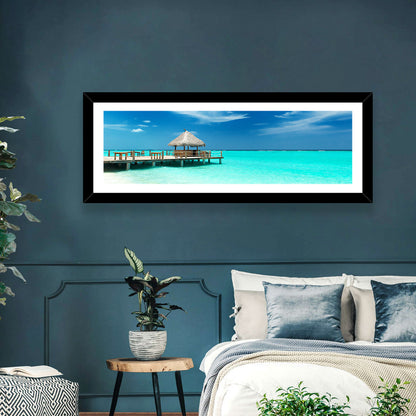 Thatched Beach Bar Pier Wall Art