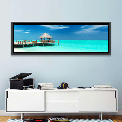 Thatched Beach Bar Pier Wall Art