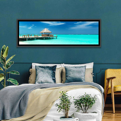 Thatched Beach Bar Pier Wall Art