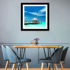Thatched Beach Bar Pier Wall Art