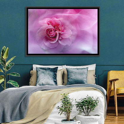 Ethereal Pink Rose Bloom Wall Art