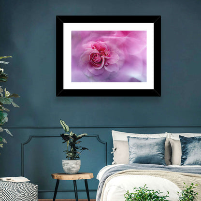 Ethereal Pink Rose Bloom Wall Art