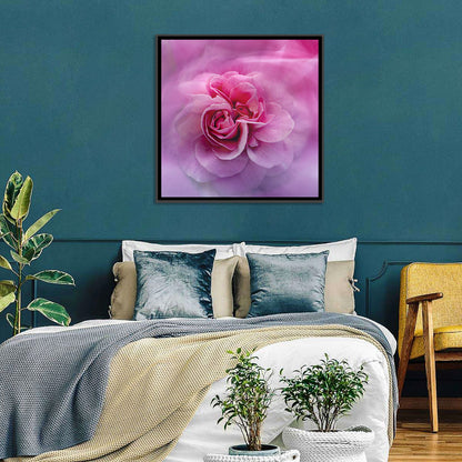 Ethereal Pink Rose Bloom Wall Art
