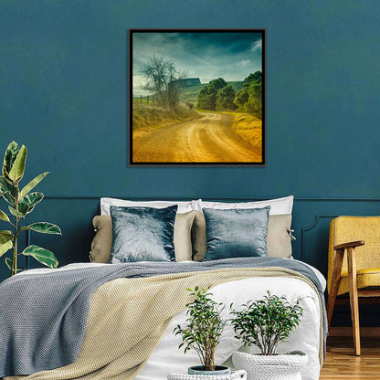 Golden Country Road Wall Art