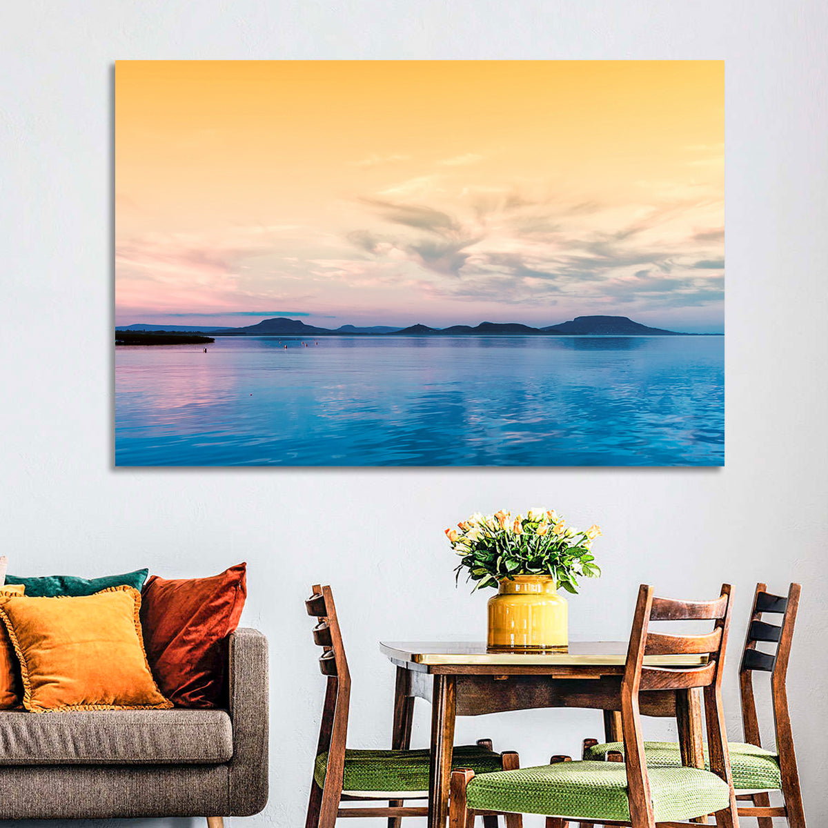 Lake Balaton at Golden Hour Wall Art