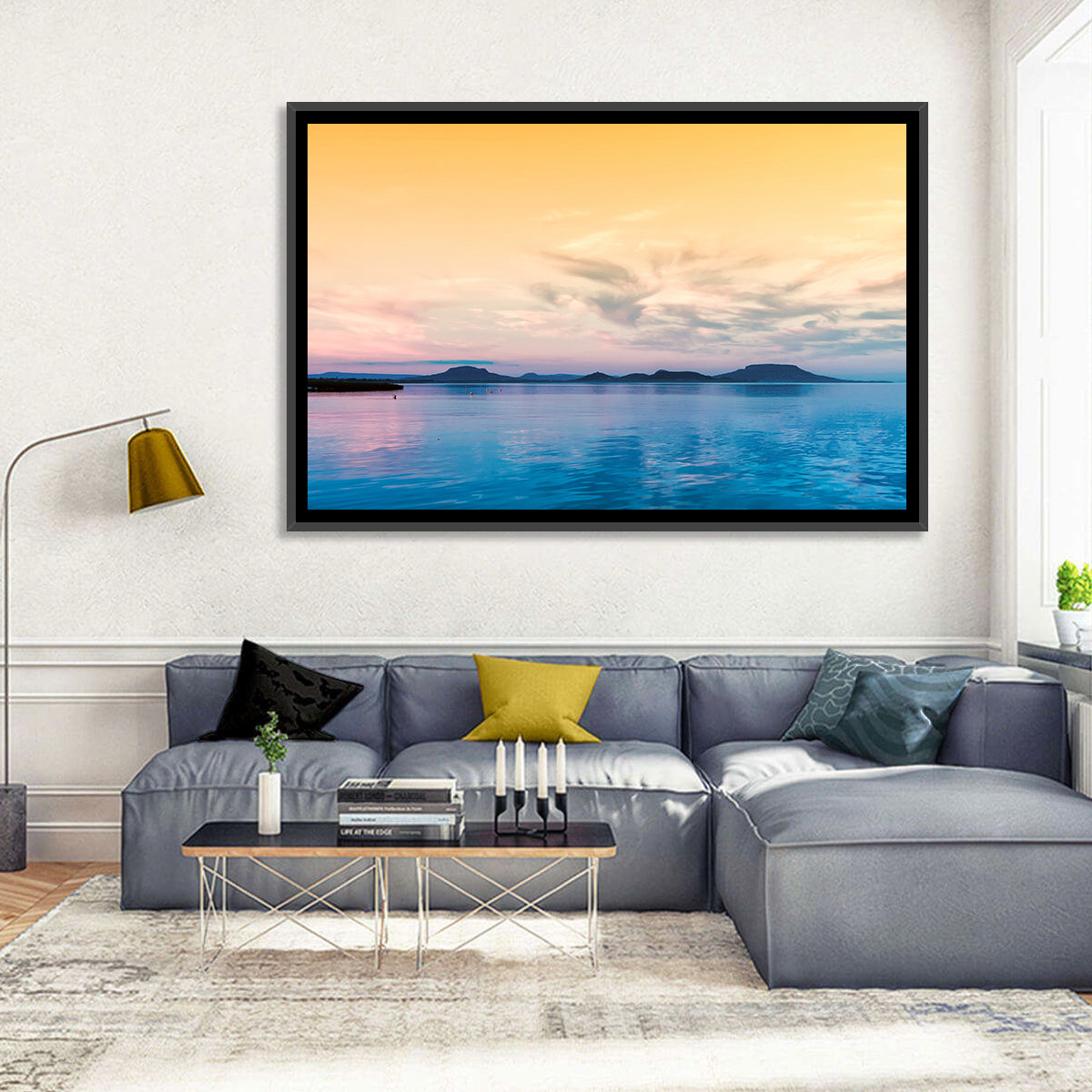 Lake Balaton at Golden Hour Wall Art