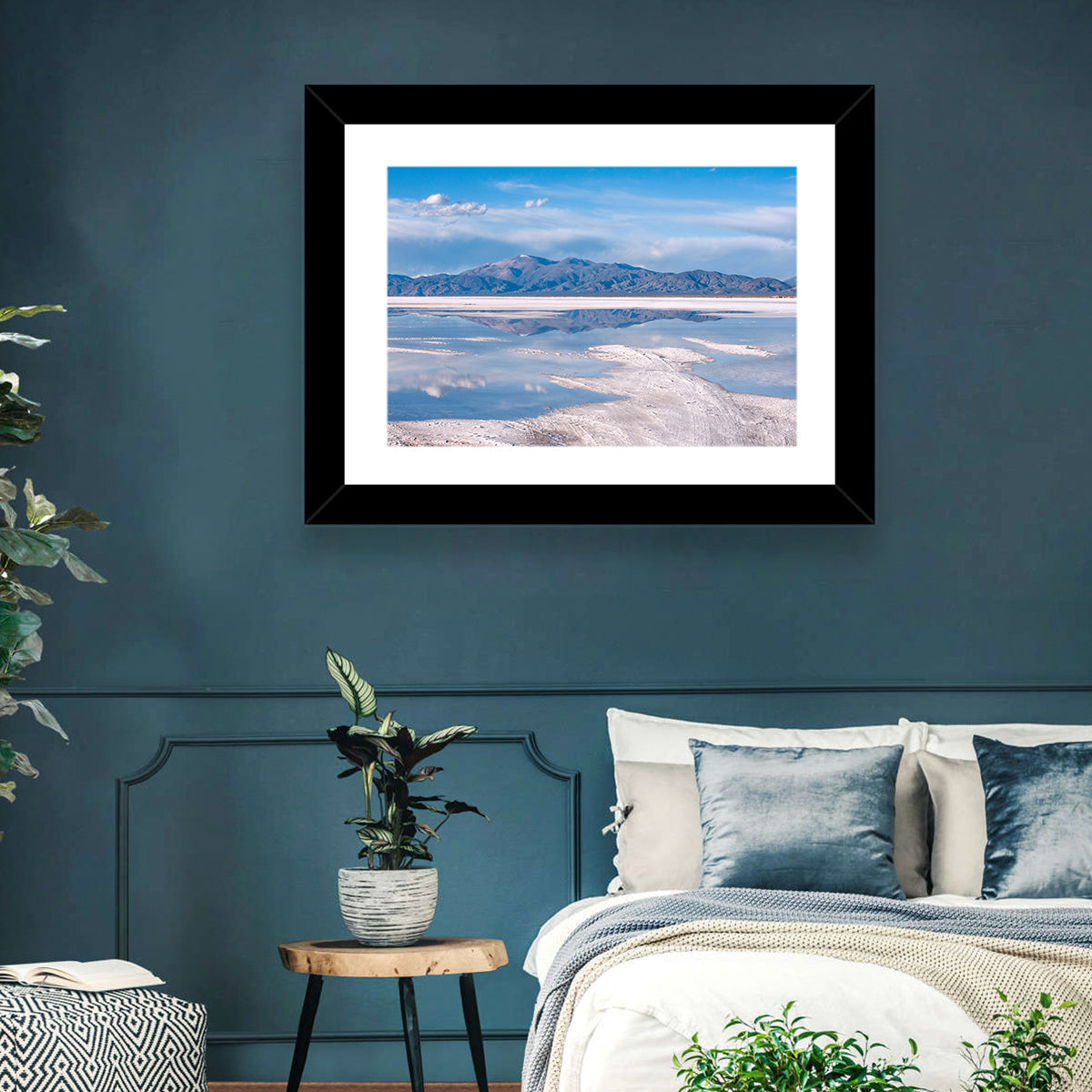 Salinas Grandes Salt Flats Wall Art in a room, landscape