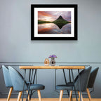 Kirkjufell Sunset Reflection Wall Art