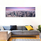 Midtown Manhattan Skyline in Purple Haze Wall Art