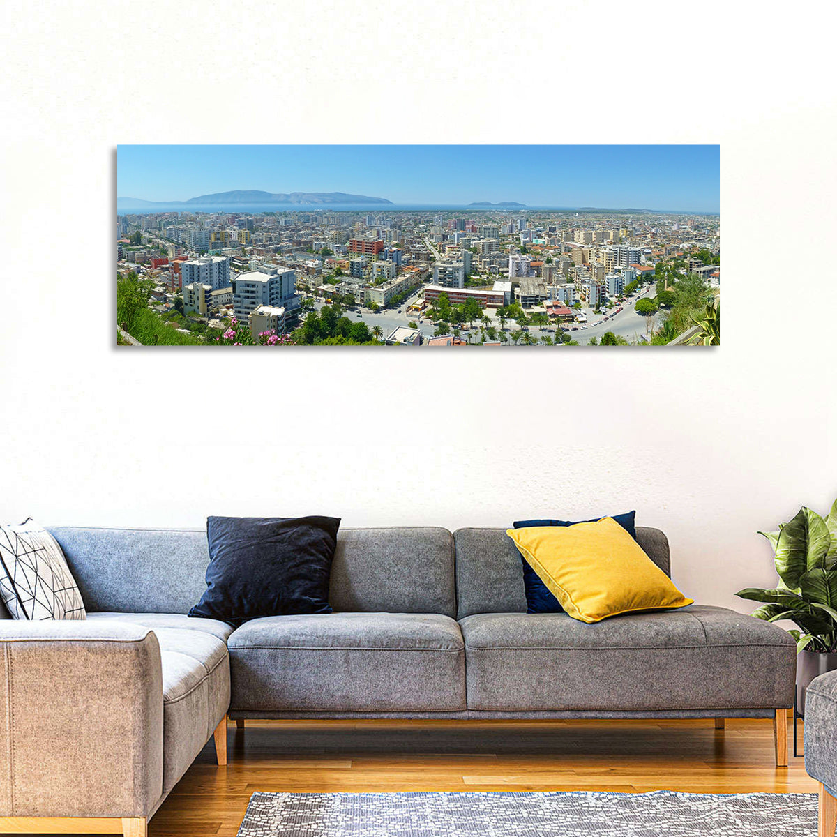 Vlore Coastal Cityscape Wall Art