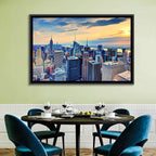 Midtown Manhattan Skyline at Dusk Wall Art