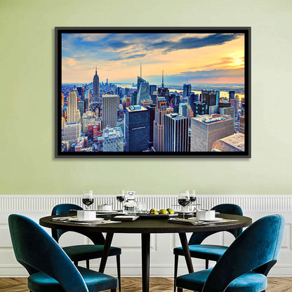 Midtown Manhattan Skyline at Dusk Wall Art