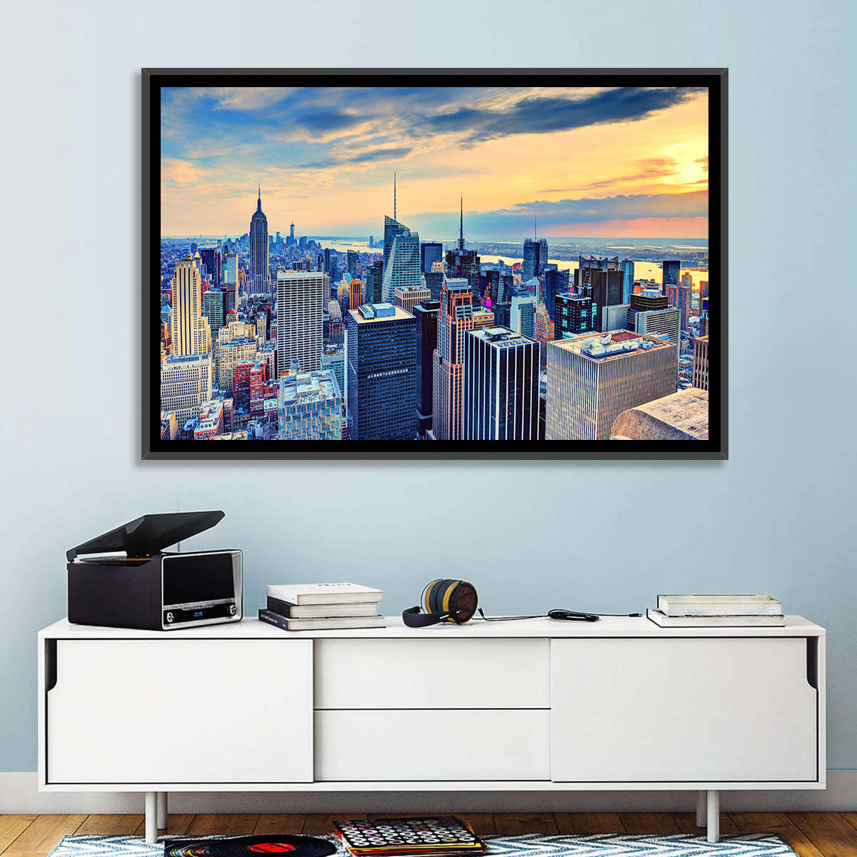 Midtown Manhattan Skyline at Dusk Wall Art