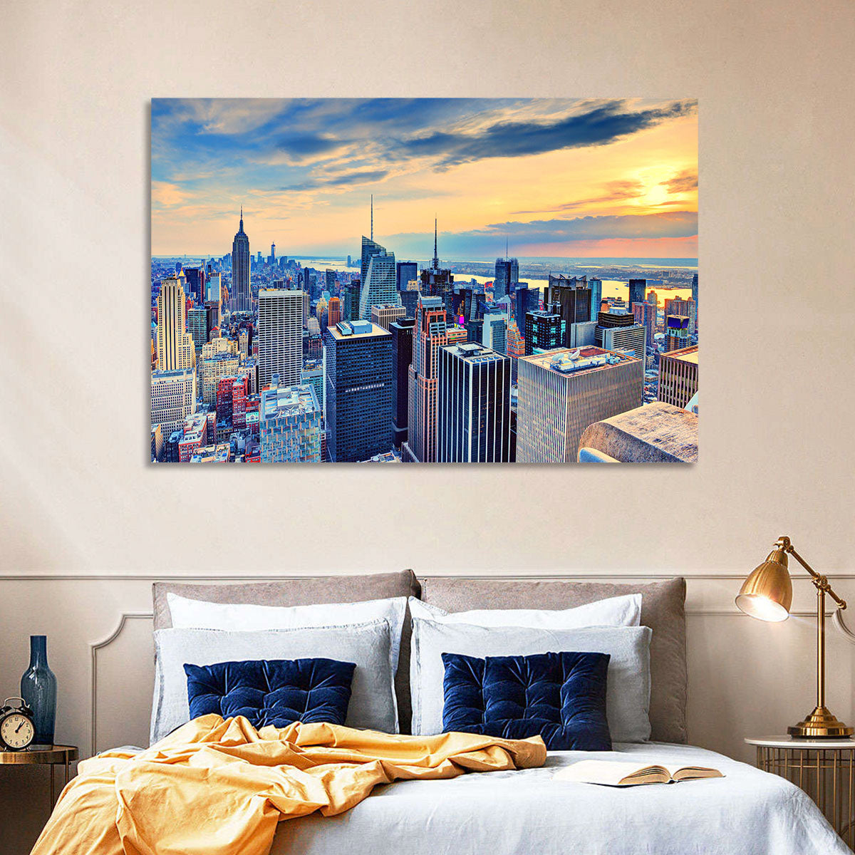 Midtown Manhattan Skyline at Dusk Wall Art