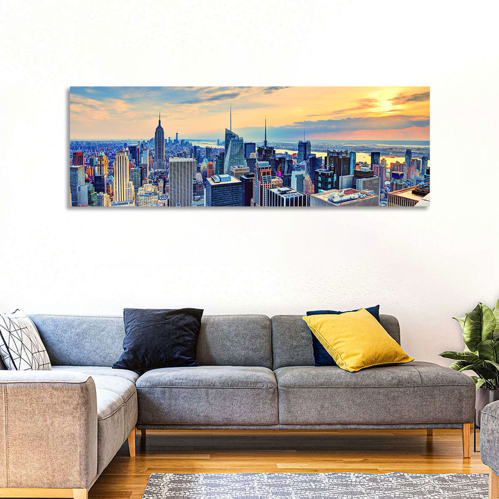 Midtown Manhattan Skyline at Dusk Wall Art