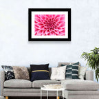 Pink Dahlia Spiral Close-up Wall Art