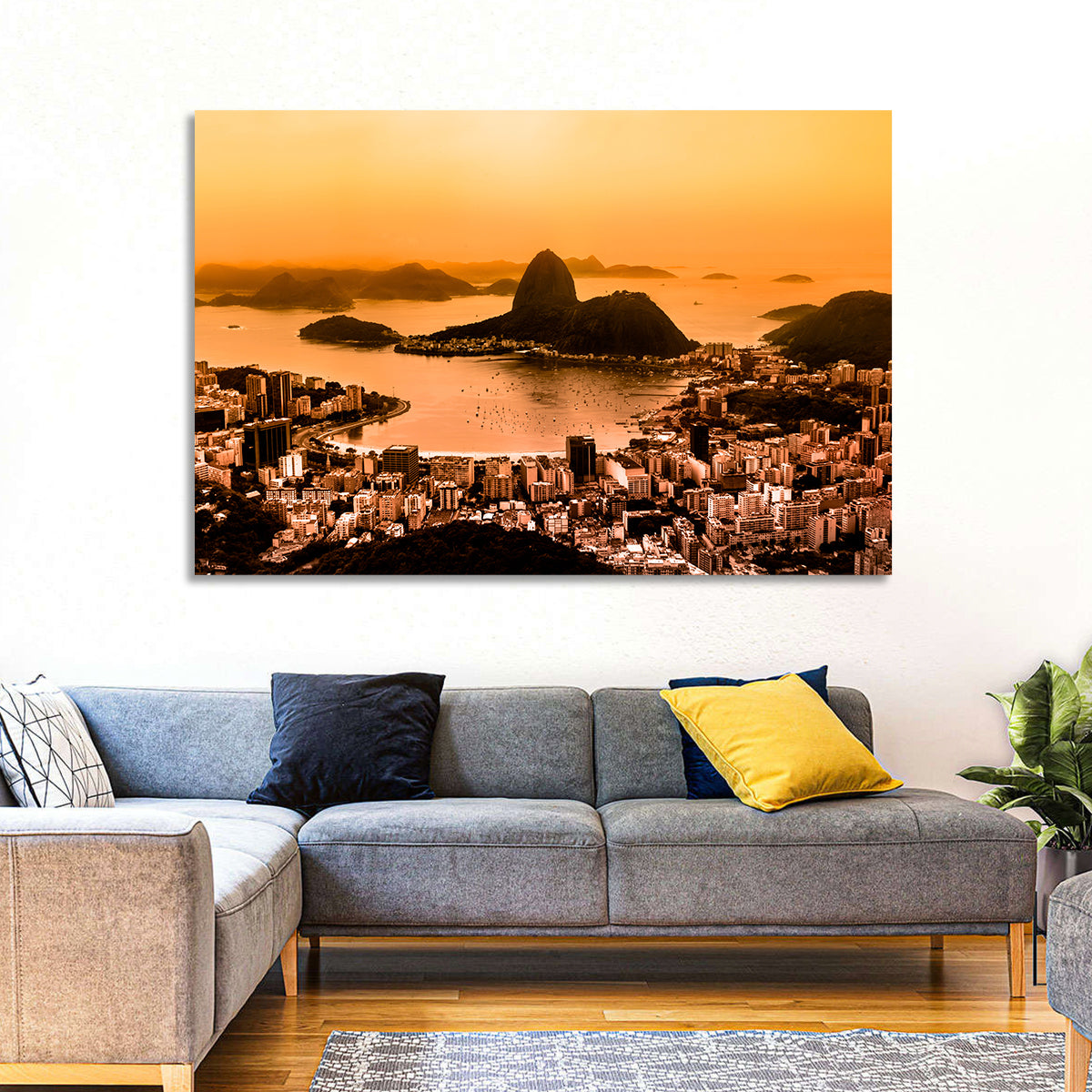Sugarloaf Over Guanabara Bay Wall Art