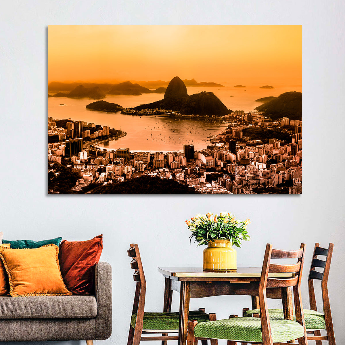 Sugarloaf Over Guanabara Bay Wall Art