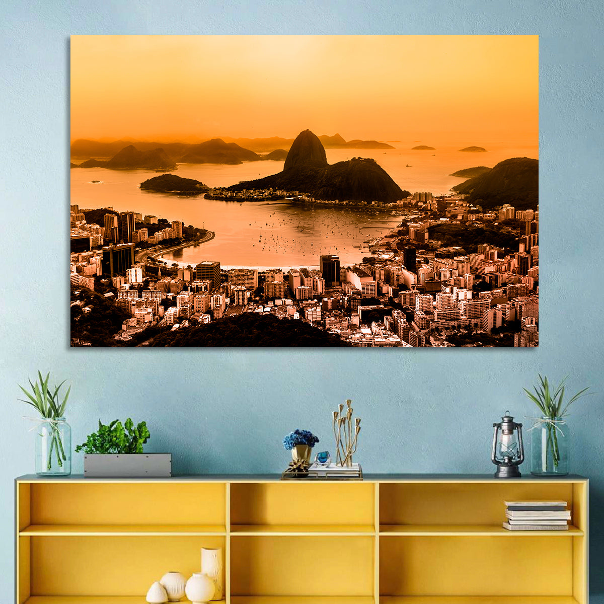 Sugarloaf Over Guanabara Bay Wall Art
