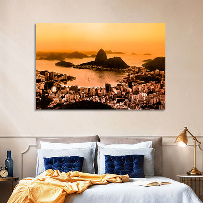 Sugarloaf Over Guanabara Bay Wall Art