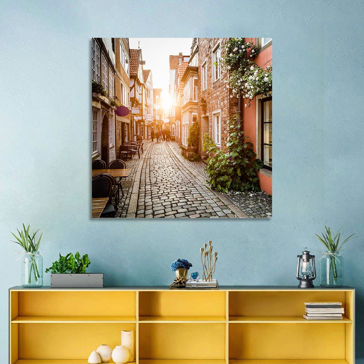 Schnoorviertel Cobblestone Lane Wall Art