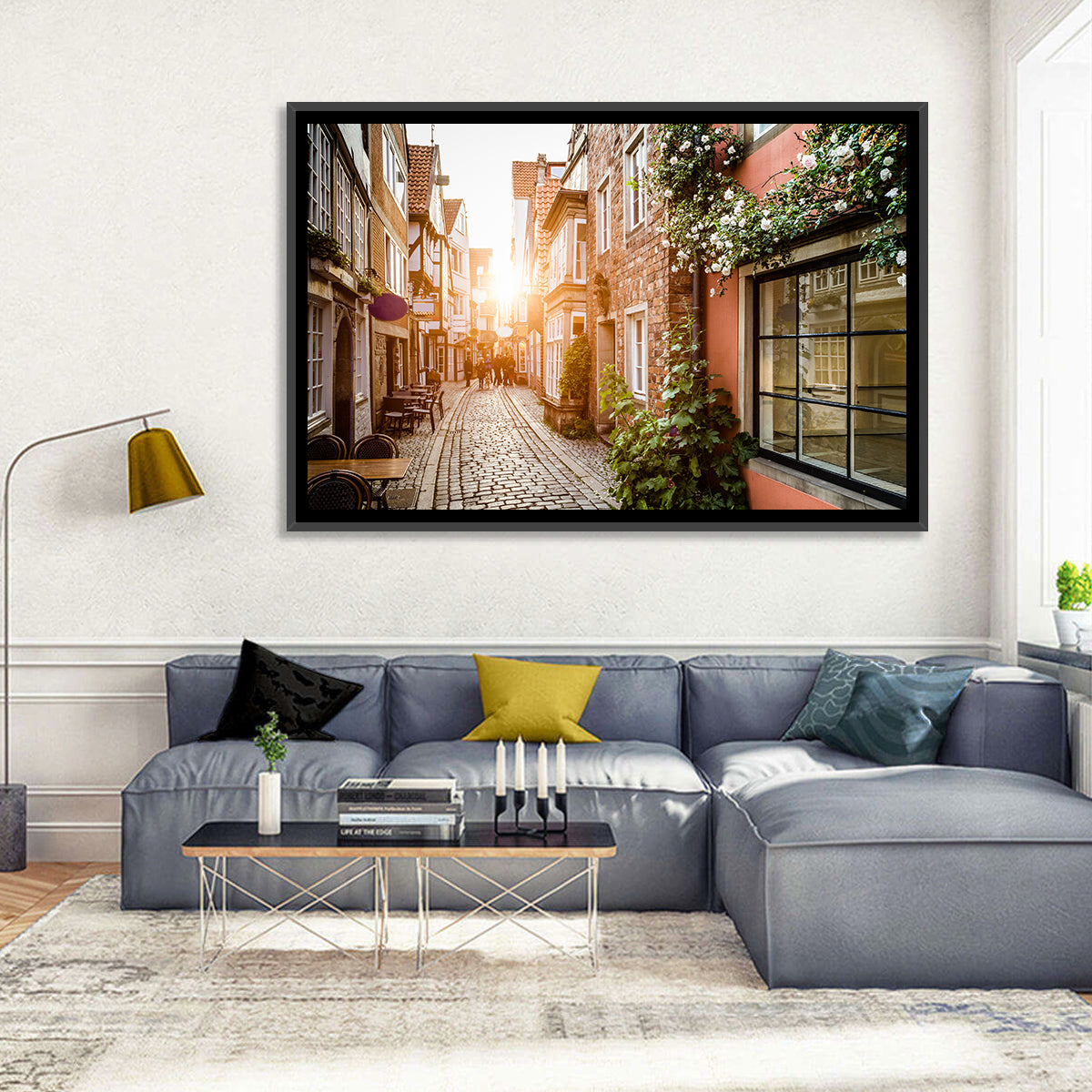 Schnoorviertel Cobblestone Lane Wall Art