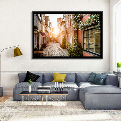 Schnoorviertel Cobblestone Lane Wall Art