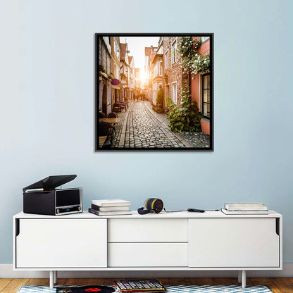 Schnoorviertel Cobblestone Lane Wall Art