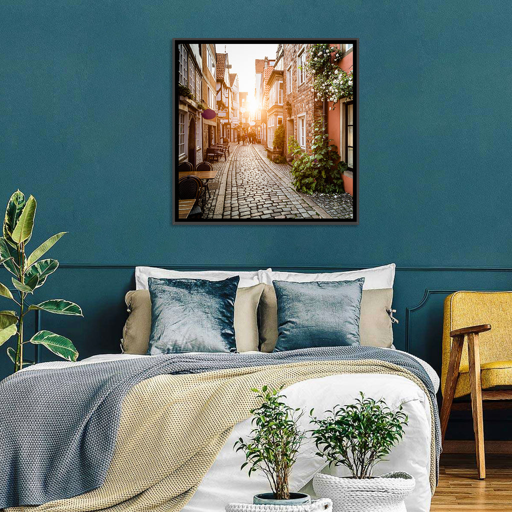 Schnoorviertel Cobblestone Lane Wall Art