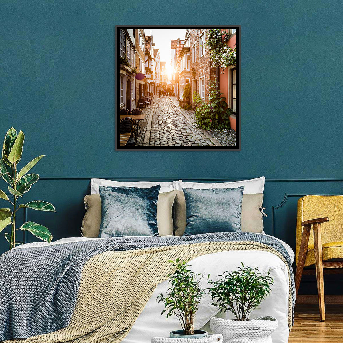 Schnoorviertel Cobblestone Lane Wall Art