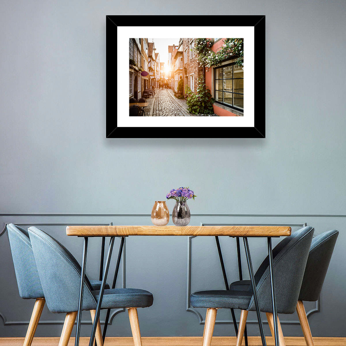 Schnoorviertel Cobblestone Lane Wall Art