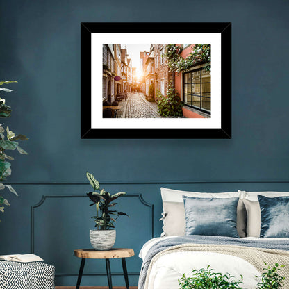 Schnoorviertel Cobblestone Lane Wall Art