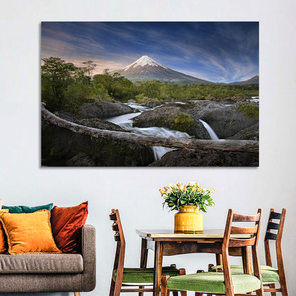 Osorno Volcano at Petrohue Falls Wall Art