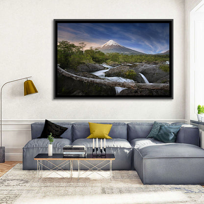 Osorno Volcano at Petrohue Falls Wall Art