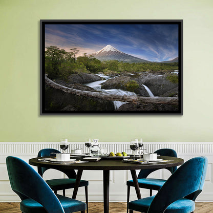 Osorno Volcano at Petrohue Falls Wall Art
