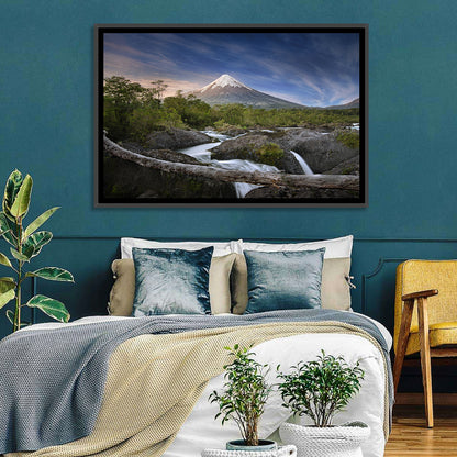 Osorno Volcano at Petrohue Falls Wall Art