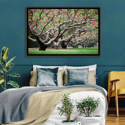 Peach Orchard in Bloom Wall Art
