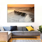 Breakwater at Golden Hour Wall Art
