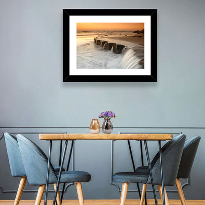 Breakwater at Golden Hour Wall Art