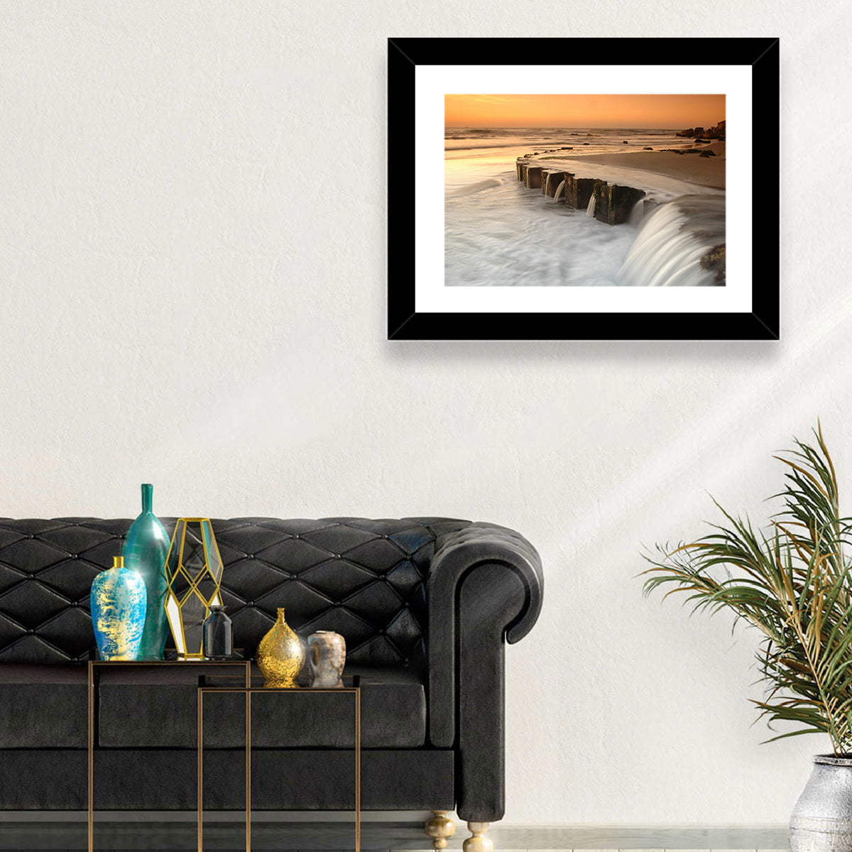 Breakwater at Golden Hour Wall Art