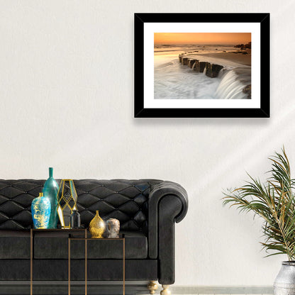 Breakwater at Golden Hour Wall Art