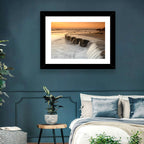 Breakwater at Golden Hour Wall Art