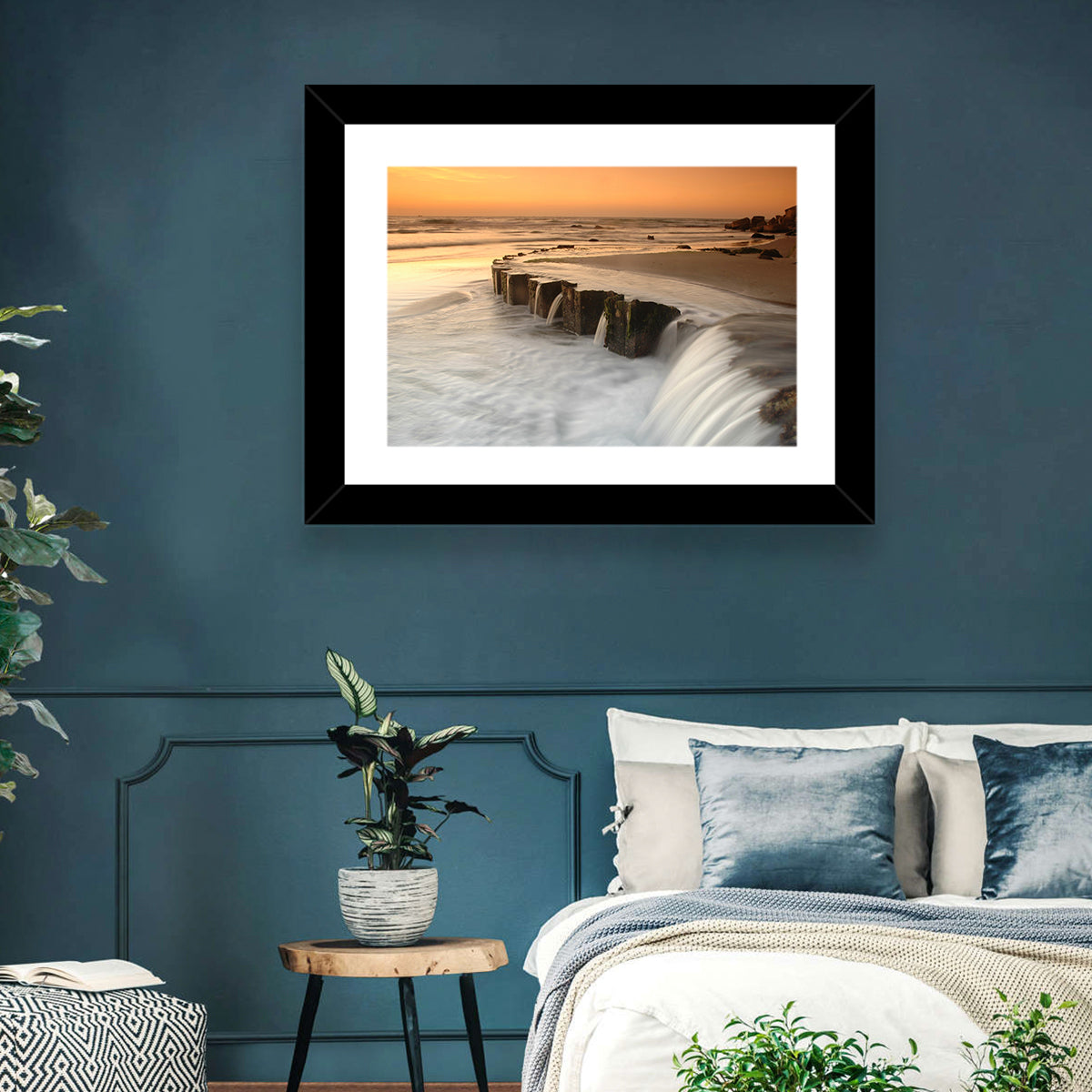 Breakwater at Golden Hour Wall Art