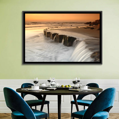 Breakwater at Golden Hour Wall Art