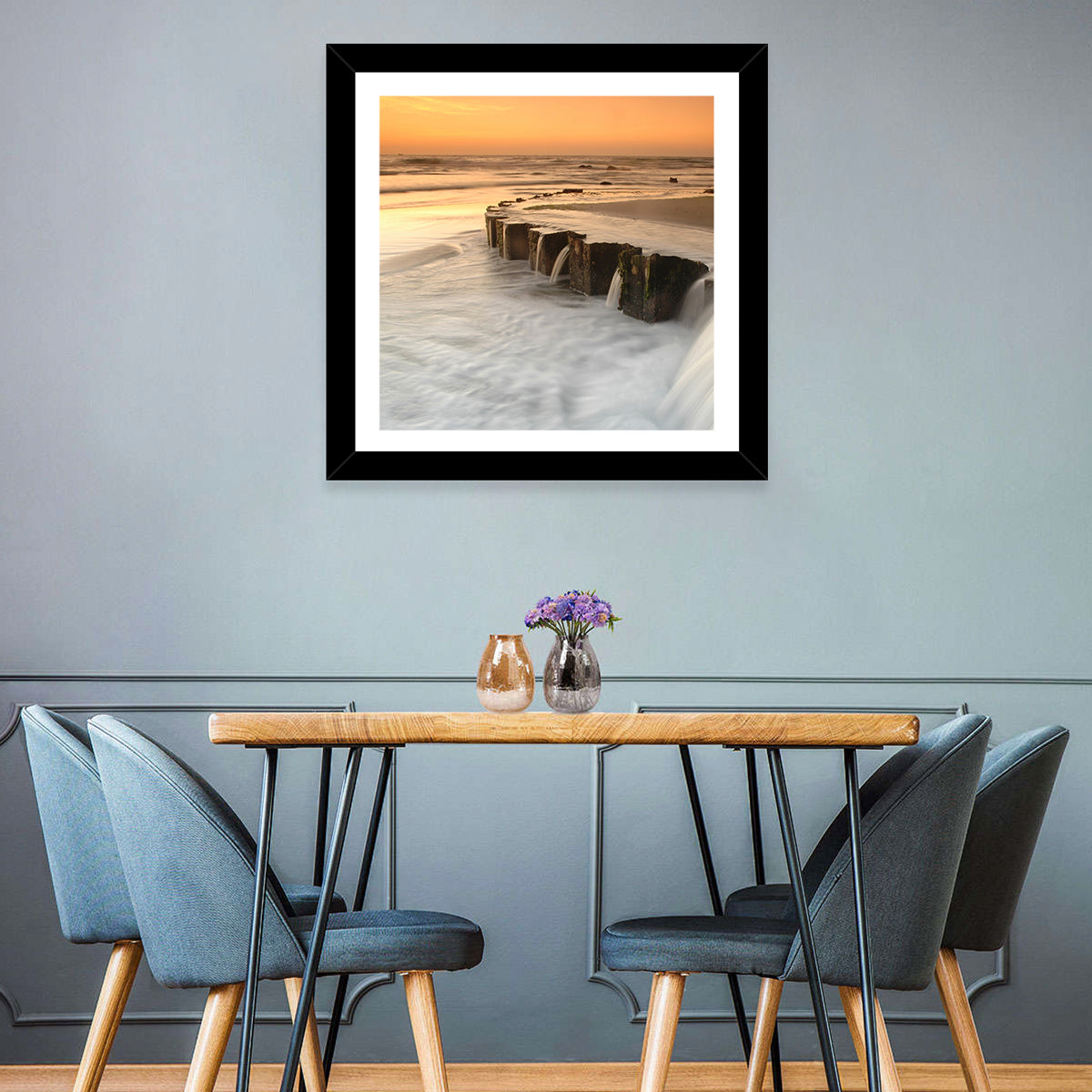 Breakwater at Golden Hour Wall Art