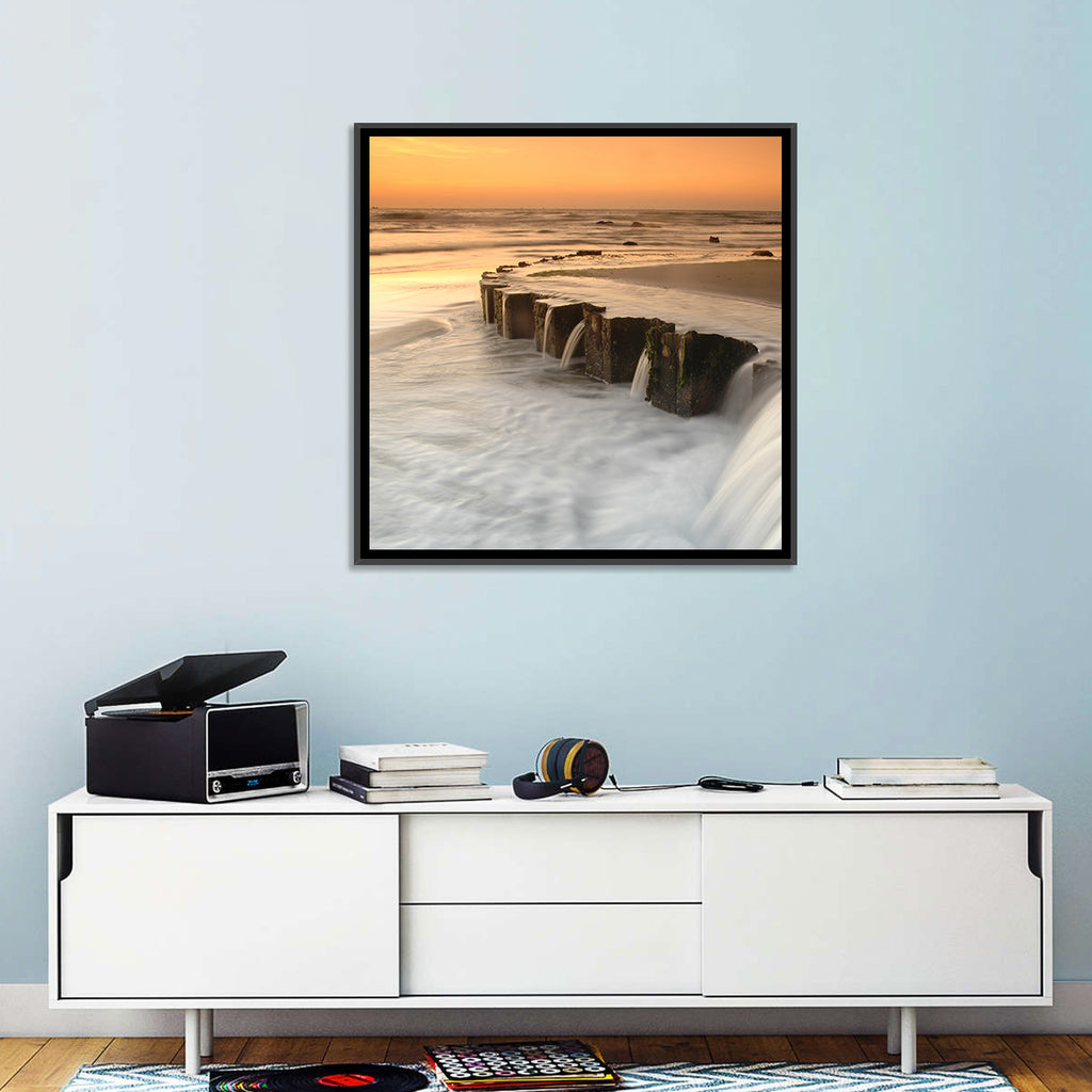 Breakwater at Golden Hour Wall Art