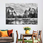 Yosemite Valley Winter View Wall Art