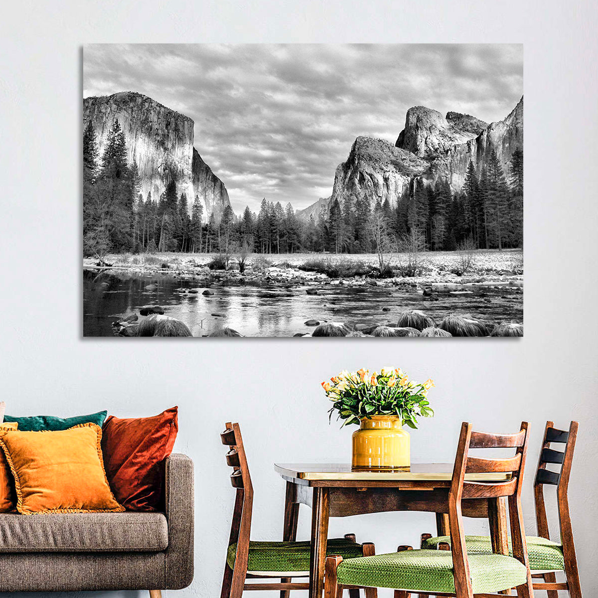 Yosemite Valley Winter View Wall Art
