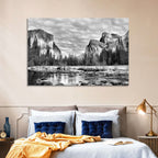 Yosemite Valley Winter View Wall Art